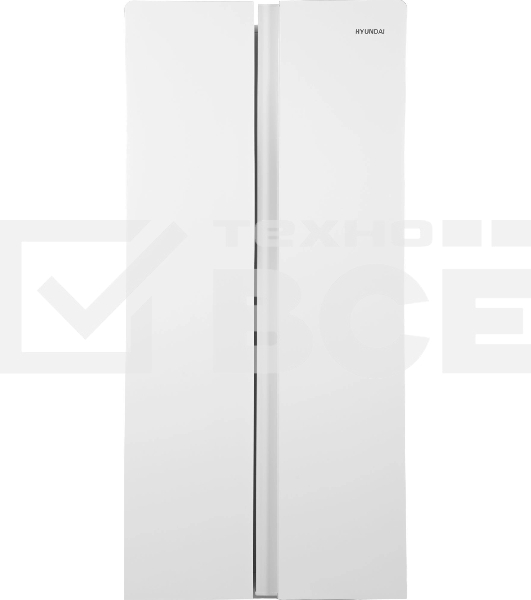 Холодильник Hyundai CS45082F белый двухкамерный 270/180л морозилка снизу, No Frost, Side by Side
