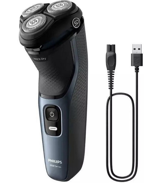Электробритва Philips S3144/00 черный/синий