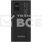 Портативный аккумулятор Digma DGPF30A 30000mAh QC3.0/PD3.0 22.5W 3A 4xUSB-A/USB-C черный, фото 1