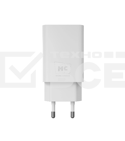 Сетевое зарядное устройство MORE CHOICE (4620202555694) NC07i СЗУ 1USB 2.0A, белый