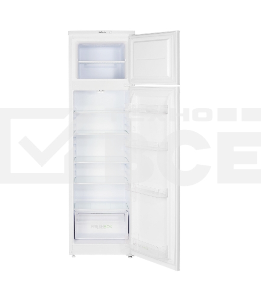 Холодильник Бирюса 424 белый двухкамерный 170/35л морозилка сверху