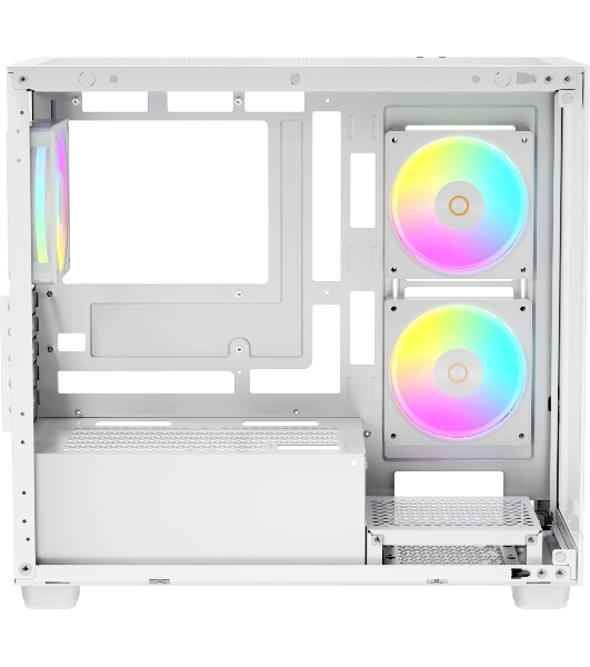 Компьютерный корпус Case Ocypus Gaммa C52 WH ARGB mATX/win/white/3 ARGB fans/no PSU/Tempered Glass