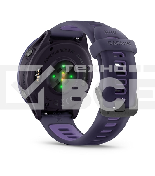 Смарт-часы Garmin Forerunner 570 фиолетовый, фиолетовый безель, фиолетовый ремешок 47мм