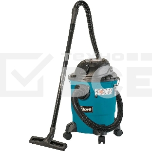 Строительный пылесос Bort BSS-1220-P 1200Вт (уборка: сухая/влажная) синий