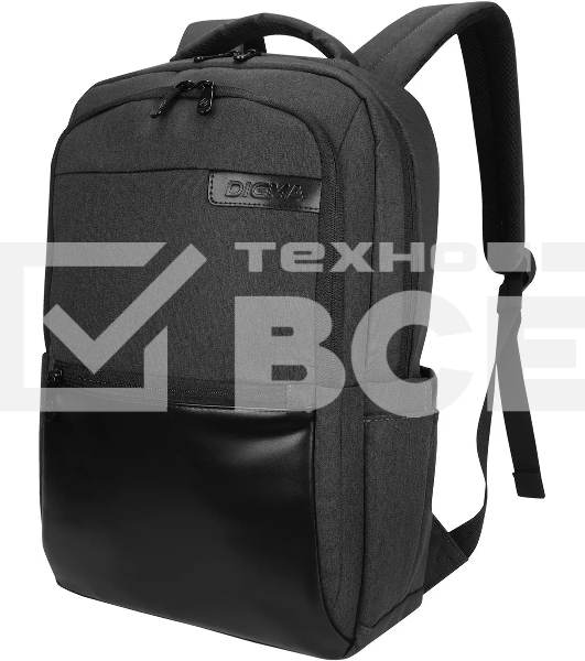 Рюкзак для ноутбука 15.6' Digma Business B1 черный полиэстер (DGbP15B1BK)