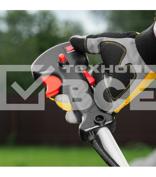 Триммер бензиновый Denzel DR-52S, 52 см3, разъемная штанга, состоит из 2 частей