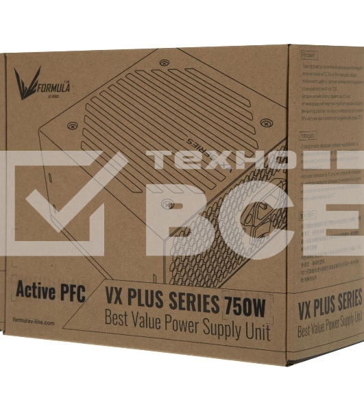 Блок питания Aerocool/Formula VX PLUS 750, 750Вт, 120мм, черный