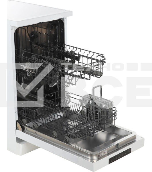 Посудомоечная машина Gorenje GS520E15W, белая, 44.8 см, 9 компл., 47 дБ, класс A++