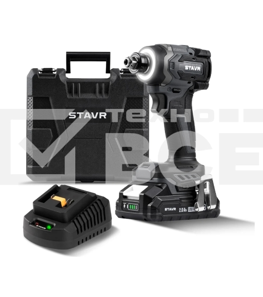 Дрель-шуруповерт СТАВР SID 18BL-230V-1, 18 В, 2 Ач, 230 Нм, бесщеточный