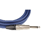 Кабель гитарный FORCE FGC-09/3 BL1/4' TS Jack - 1/4' TS Jack, высококачественный, малошумящий с проводниками из безкислородной меди OFC, диаметр 6 мм, профессиональные металлические разъемы, длина 3 м, цвет синий, фото3