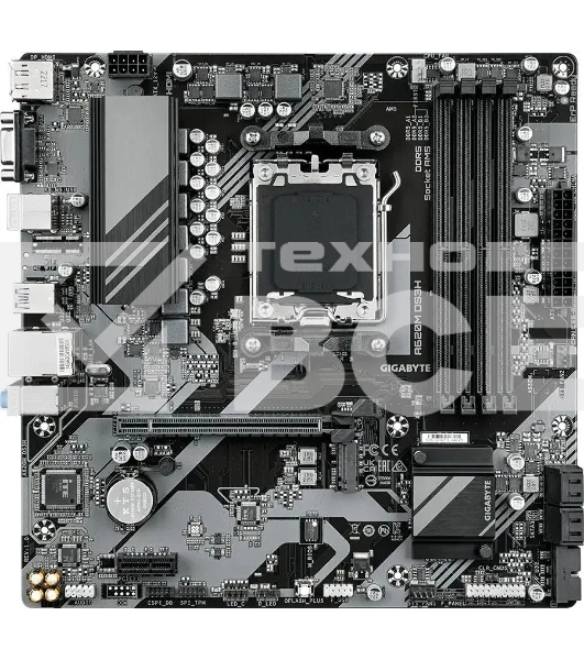 Материнская плата Gigabyte A620M DS3H, Micro-ATX, AM5, AMD A620, 4xDDR5, 4xSATA, 1xM.2, 1xPCI-E 4.0 x16, 1xPCI-E x1, 1xHDMI, 1xDP, 1xVGA, 1x 1Gb LAN, 1xUSB 3.2 Gen 1, 4xUSB 2.0, 3x3.5mm, 7.1, ATX