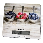 Весы кухонные Vitek VT-2429(MC) Точность измерения 1 г г. Размер платформы 20,0x18,5 см, фото 1