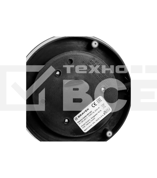 Чайник электрический BRAYER BR1021 2200Вт.1,7 л, стекло, эл.уп, 60-100 °С, Под. t, подсветка, черн.