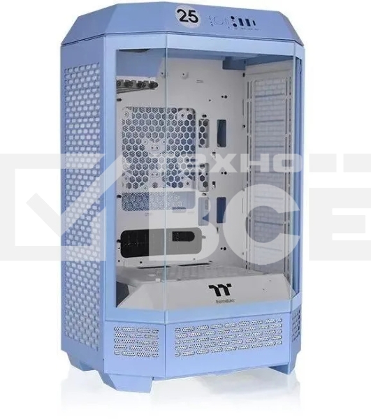 Корпус Thermaltake The Tower 300 Hydrangea голубой без БП miniITX 8x120mm 6x140mm 2xUSB3.0 audio bott PSU