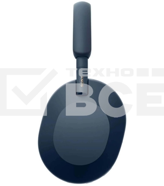 Беспроводные/проводные наушники Sony WH-1000XM5 синий, полноразмерные, Bluetooth + проводной, активное шумоподавление, до 30 ч