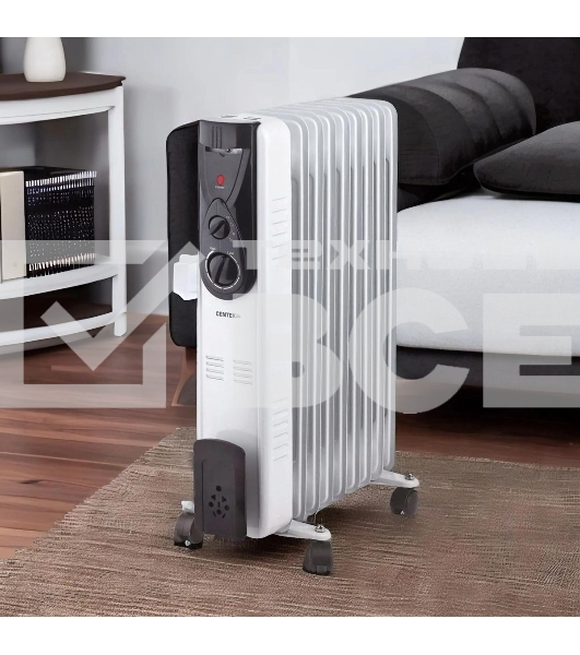 Масляный обогреватель Centek CT-6201 (9 секций) белый, 2000 Вт, 20 м2, термостат