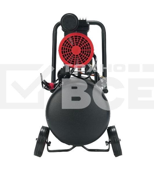 Компрессор поршневой P.I.T. PAC24-C1 безмасляный 110л/мин 24л 600Вт черный/красный