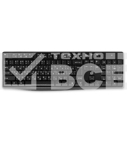 Комплект клавиатура + мышь Оклик S260W клав:черный мышь:черный USB беспроводная Multimedia (2066170)