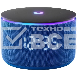 Умная колонка Яндекс Станция Мини 3 Про с Алисой, Zigbee, синий, YNDX-00059BLU