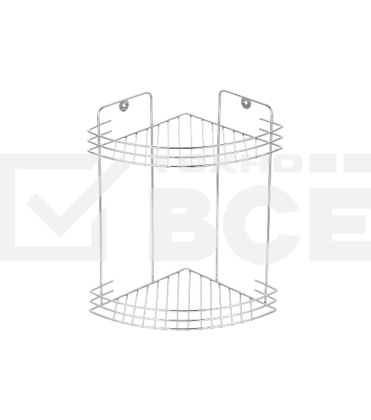 Полка угловая двухъярусная РЫЖИЙ КОТ W2672С-2 (005393)