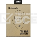 Мышь беспроводная Defender Tisa GM-126 белый/синий, 1600 dpi, радиоканал, Bluetooth, USB, кнопки - 6, фото3