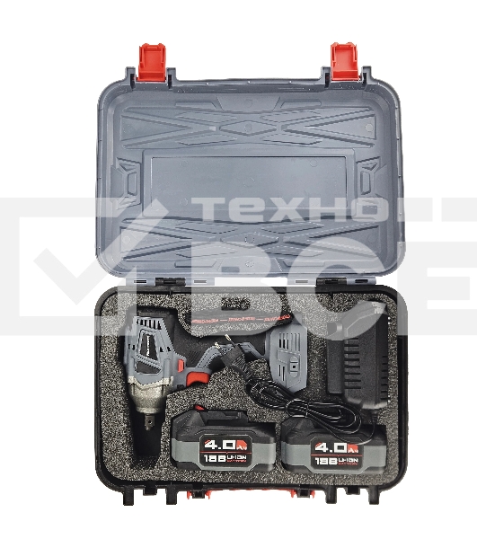 Аккумуляторный винтоверт беcщеточный импульсный ProfiPower MKDTD-18V (Li-ion-2шт, 4.0А·ч, З/У speed, кейс)