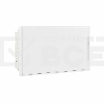 Щиток встраиваемый FRAME DKC F18B1WW 18мод. с бел. дверцей с 2 шинами PEN на 8 и 10 отверст. белый, фото 1