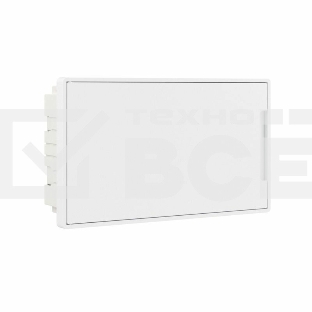 Щиток встраиваемый FRAME DKC F18B1WW 18мод. с бел. дверцей с 2 шинами PEN на 8 и 10 отверст. белый