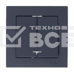 Механизм выключателя 2-кл. СП AtlasDesign 10А IP20 (сх. 5а) 10AX с подсветкой грифель, фото7