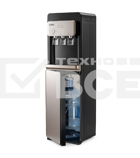 Кулер для воды AEL LD-AEL-806a, нижняя загрузка, нагрев 95 °С, охлаждение 10 °С, черный/золотистый