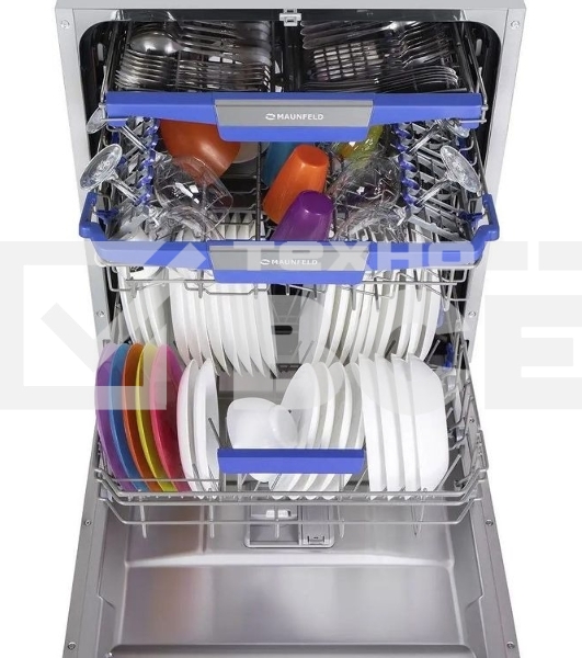Встраиваемая посудомоечная машина Maunfeld MLP-12IMR, черный, 59.8 см, 14 компл., 44 дБ, класс A++