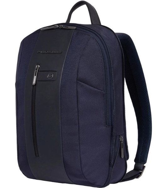 Рюкзак Piquadro Brief2 CA6384BR2/BLU синий нейлон/натур.кожа