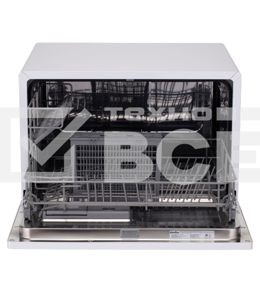 Посудомоечная машина Simfer DCB6501, белый, 55 см, 6 компл., 58 дБ, класс A+