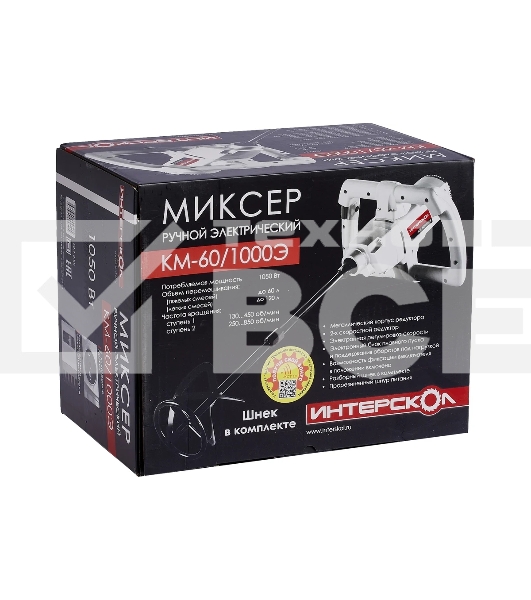 Дрель-миксер Интерскол КМ-60/1000Э 1050Вт