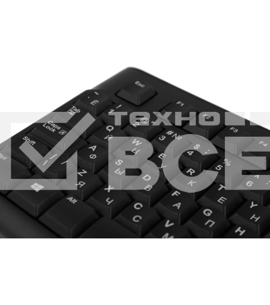 Клавиатура проводная Logitech K120 for business, USB Черный
