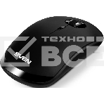 Мышь беспроводная SVEN RX-570SW черный, 1600 dpi, радиоканал, Bluetooth, USB, кнопки - 4, фото8