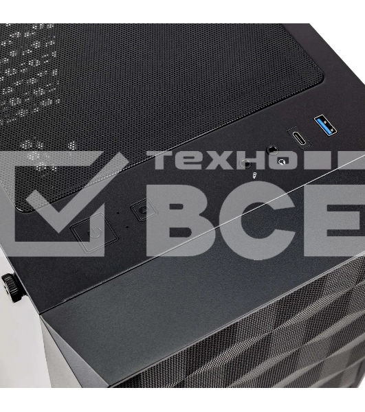 Корпус Hiper BH34-1 черный без БП ATX 5x120mm 2x140mm 2x200mm 1xUSB3.0 audio bott PSU