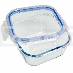 Форма для запекания ЗАБАВА РК-0105/2 квадратная с герм. крышкой из жаропр.. стекла 0,8 л 15,2*15,2*6, фото2