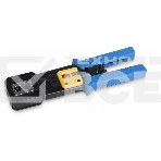 Инструмент обжимной Cabeus HT-376Z для коннекторов быстрой установки RJ-45 (8р8с), RJ-11/12 (6р6с, 6р4с, 6р2с), профессиональный, с храповым механизмом, фото 1