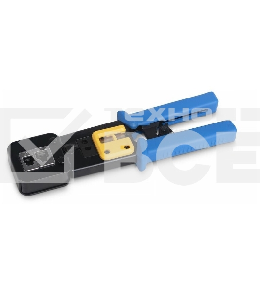 Инструмент обжимной Cabeus HT-376Z для коннекторов быстрой установки RJ-45 (8р8с), RJ-11/12 (6р6с, 6р4с, 6р2с), профессиональный, с храповым механизмом