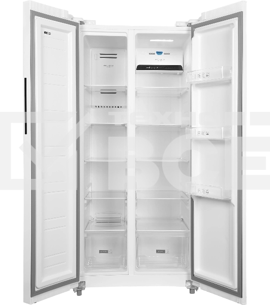 Холодильник Hyundai CS45082F белый двухкамерный 270/180л морозилка снизу, No Frost, Side by Side