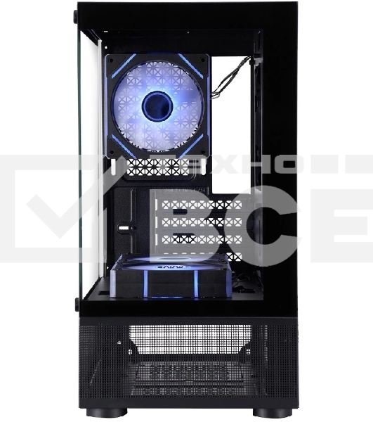Корпус 1STPLAYER MIKU Mi2-A ARGB Black / mATX / 3x120mm ARGB fans / Mi2-A-BK-2FC7R-1FC7