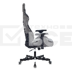 Кресло игровое Zombie VIKING 7 KNIGHT Fabric серый Loft ромбик текстиль/эко.кожа с подголов. крестовина металл, фото23