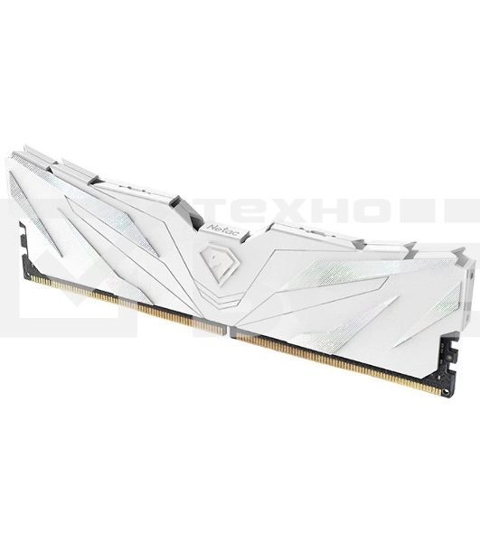 Оперативная память Netac Shadow II, DDR5, 32GB (2x16GB), 5600 MHz, CL46, DIMM, с радиатором, RGB, белый
