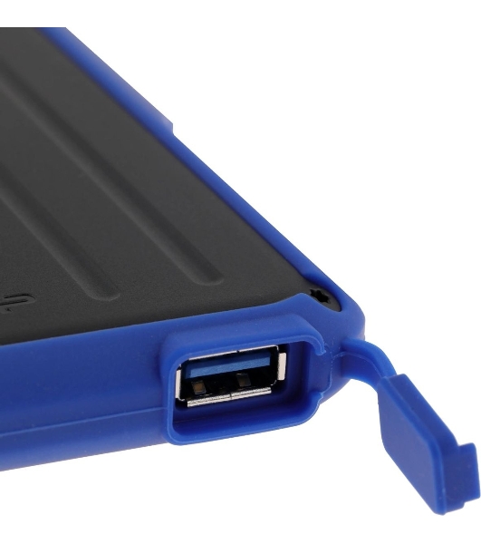Внешний HDD 2.5' Silicon Power Armor A66, 1TB, USB 3.2 Gen 1 Type-A, 5400 rpm, черно-синий