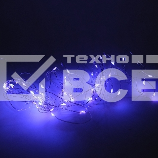 Гирлянда светод. Funray Нить, SE-STRING-10100P, 10м, 100 LED, фиолетовый, серебр. шнур 1,5м,