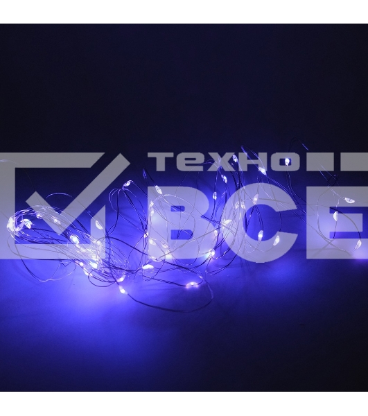 Гирлянда светод. Funray Нить, SE-STRING-10100P, 10м, 100 LED, фиолетовый, серебр. шнур 1,5м,