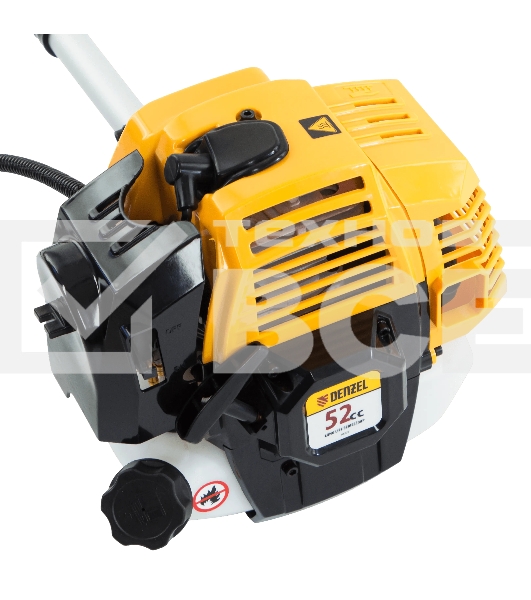 Триммер бензиновый Denzel DR-52S, 52 см3, разъемная штанга, состоит из 2 частей