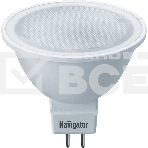 Лампа светодиодная Navigator NLL-MR16-3-230-4K-GU5.3 3Вт 4000К белый GU5.3 230лм 220-240В, фото 1