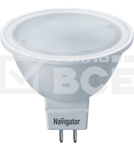 Лампа светодиодная Navigator NLL-MR16-3-230-4K-GU5.3 3Вт 4000К белый GU5.3 230лм 220-240В